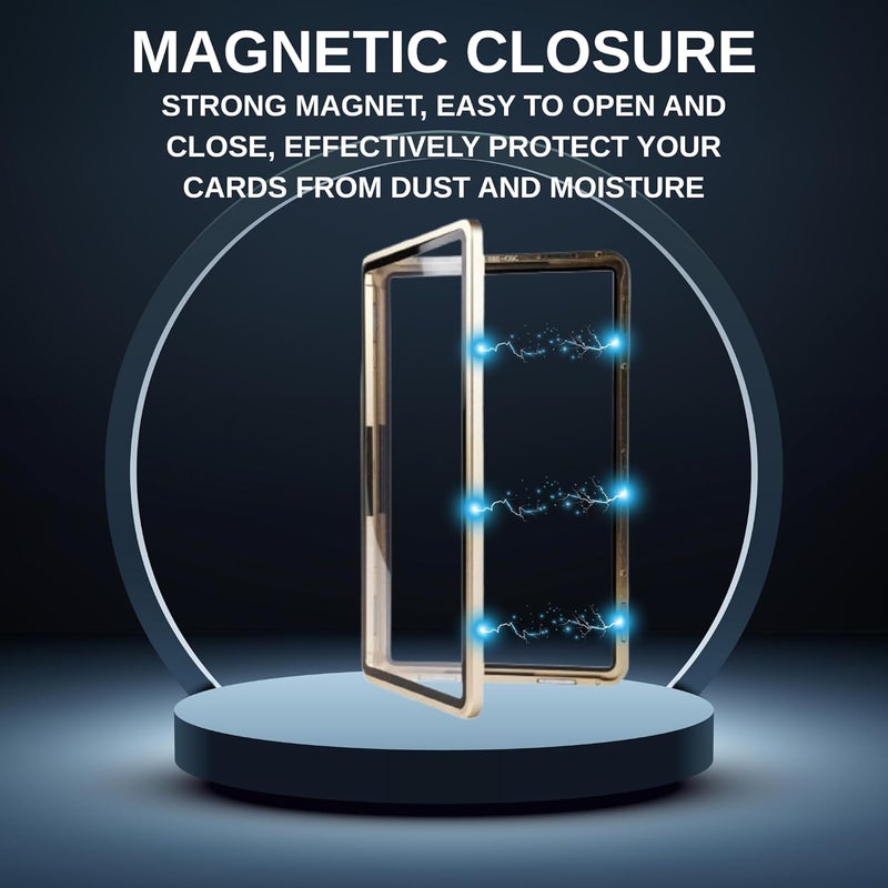RedCap Magnetic Aluminum Graded PSA Slab Guard UV Resistant Glass 35PT Premium Protector Display Case For Standard PSA CGC Graded Sport Trading Cards - Golden Horizon - Image 5